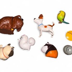 Assorted Cartoon Animal Toy Figurines - Multi Color
